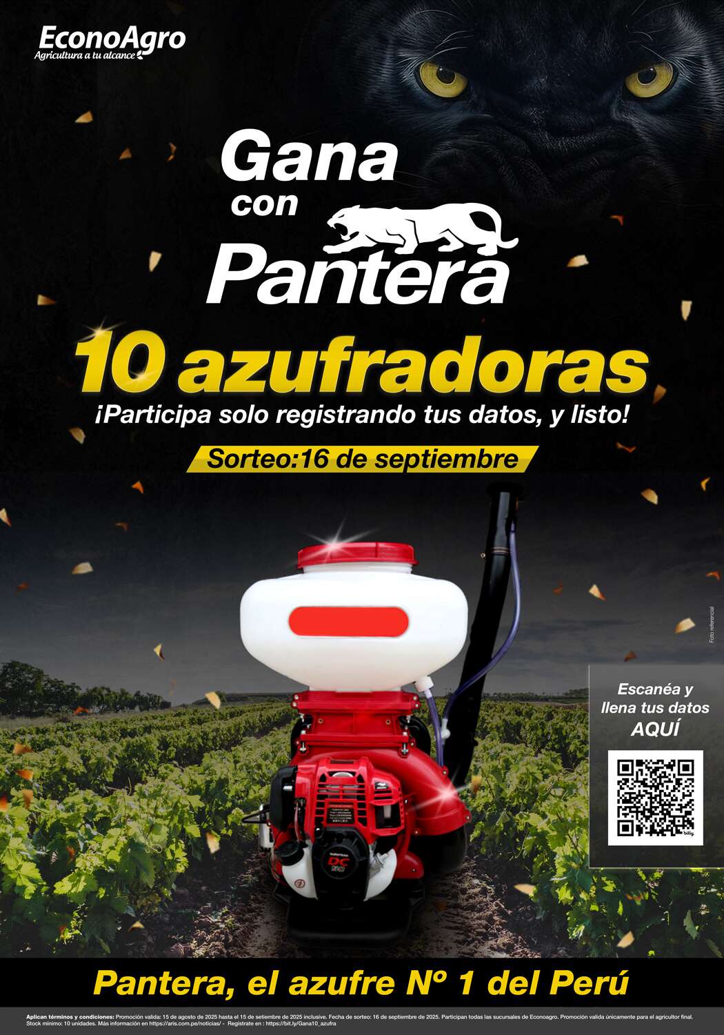 Gana Con Pantera &Quot;Gana 1 De Las 10 Azufradoras Con Pantera, El Azufre N°1 Del Perú”